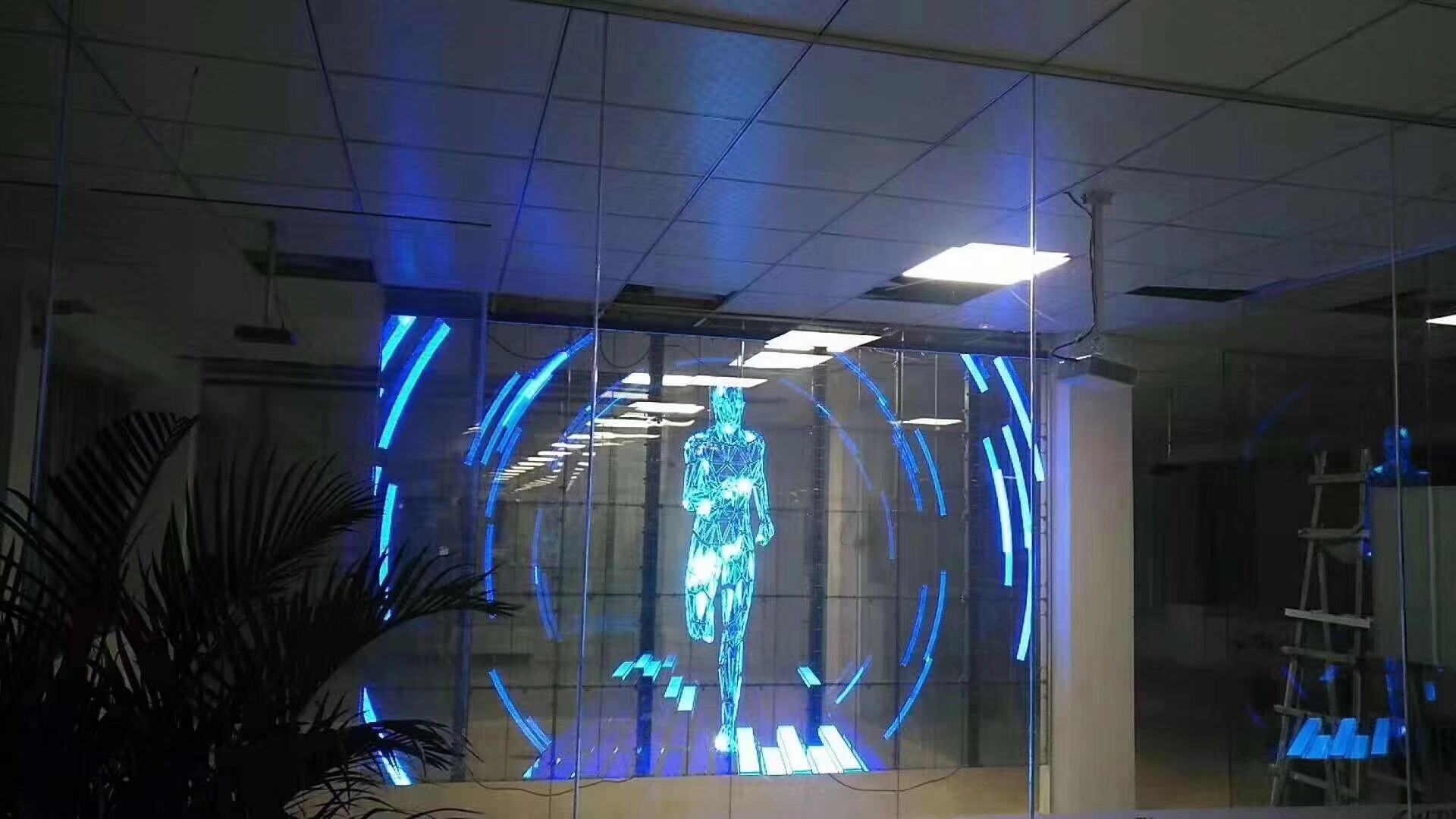 廣州某公司透明led顯示屏